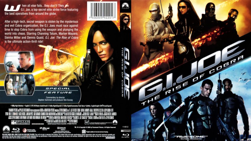 G I Joe The Rise Of Cobra Movie Blu Ray Scanned Covers G I Joe The Rise Of Cobra Blu Ray