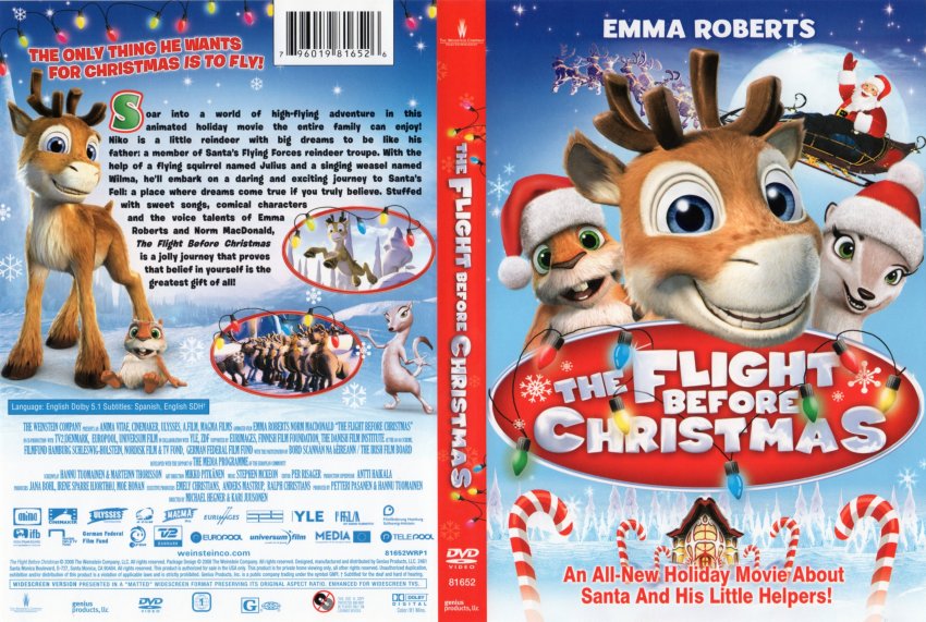 The Flight Before Christmas - Movie DVD Scanned Covers - flight before