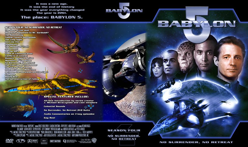 Babylon 5 - Season 4 - CUSTOM 6 DISC CASE - TV DVD Custom Covers