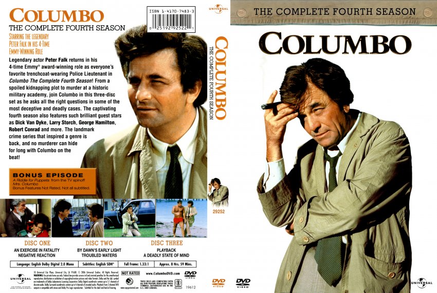 Columbo The Complete Fourth Season TV DVD Scanned Covers