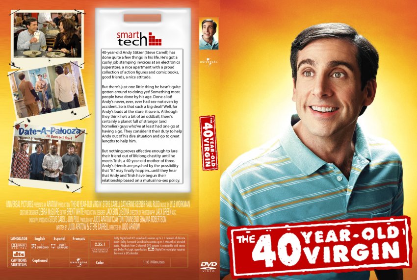 40 Year Old Virgin Movie Dvd Custom Covers 1040 Year Old Virgin Cstm1 Kt1 Dvd Covers