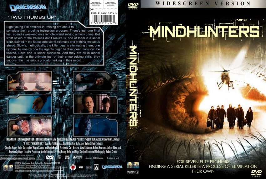 Mindhunters Movie DVD Custom Covers 122Mindhunters Version R1