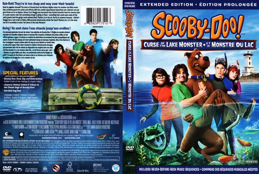 Scooby-Doo! Curse Of The Lake Monster - Movie DVD Scanned Covers