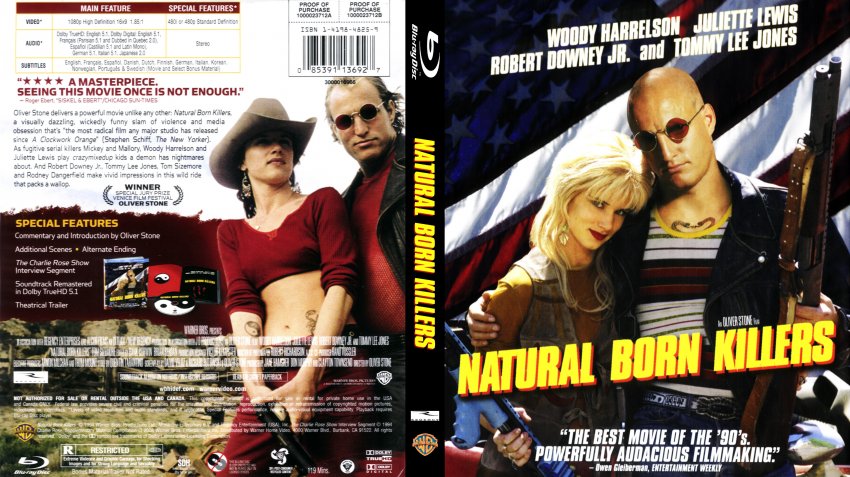 Natural Born Killers - Movie Blu-Ray Custom Covers