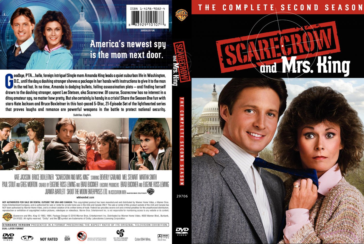 Scarecrow & Mrs. King Season 2 R1 - Tv Dvd Scanned Covers - Scarecrow 