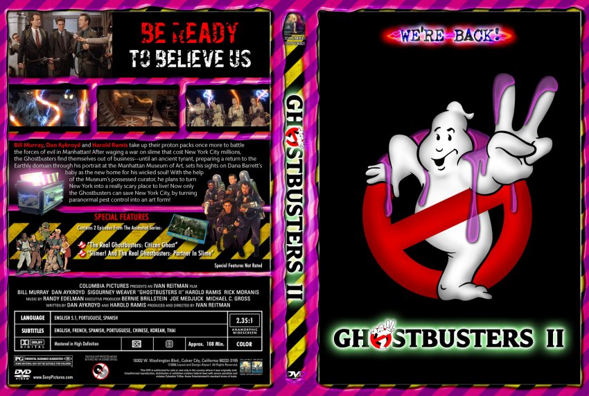 ghostbusters 2 menu DVD 1989 HD - YouTube