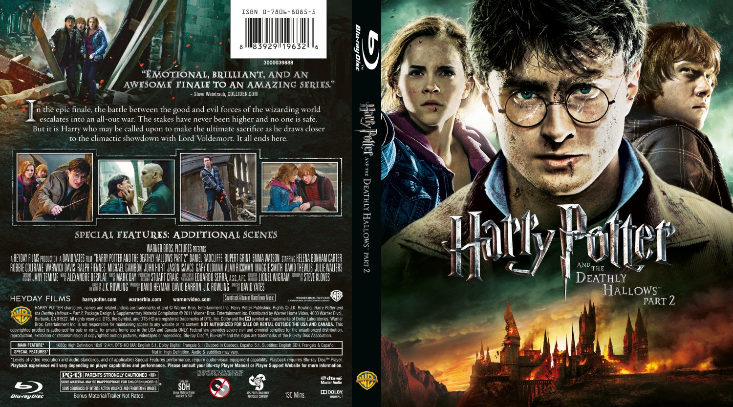 Harry Potter and the Deathly Hallows Part 2 - Movie Blu-Ray Scanned ...