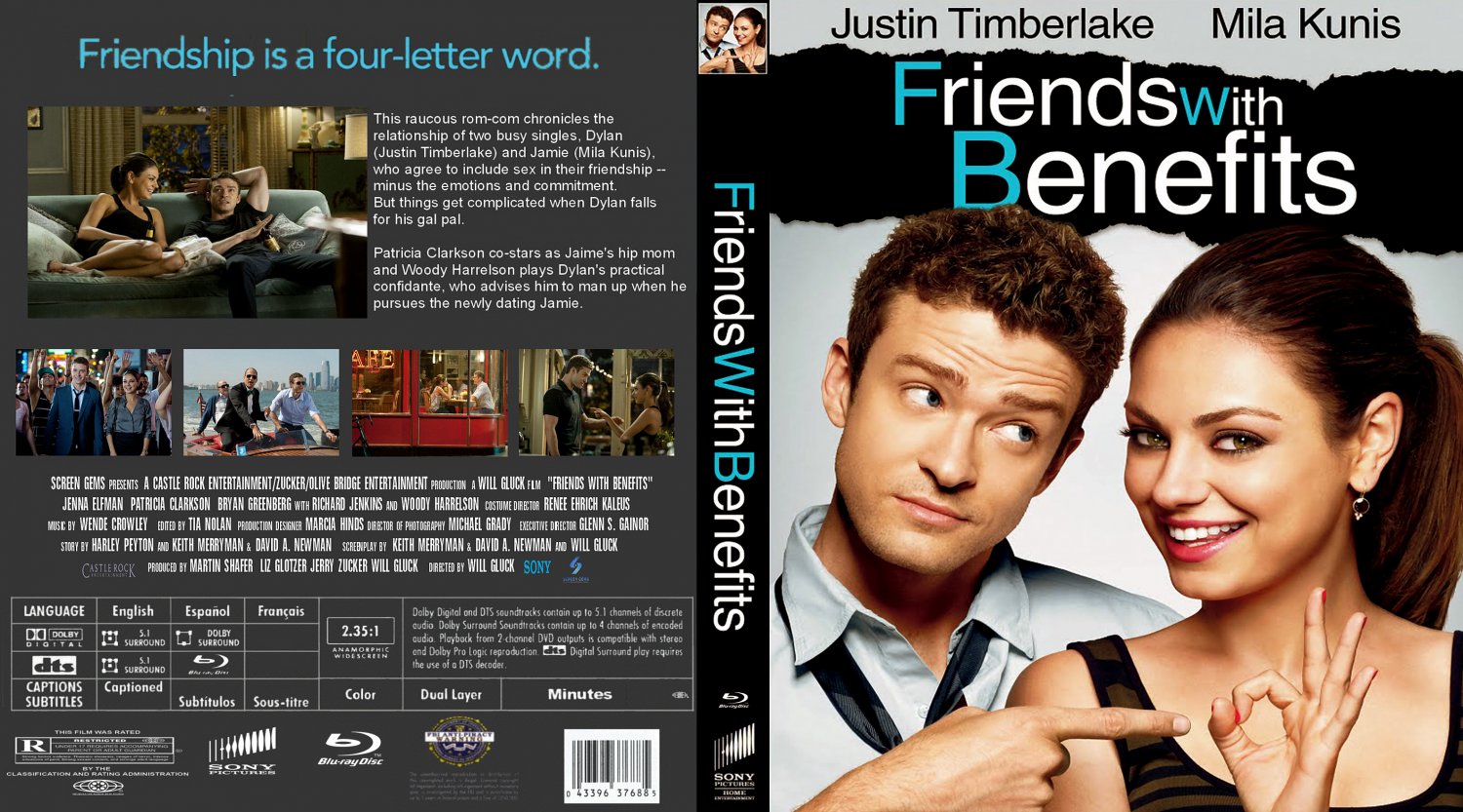 Amazoncom: Friends with Benefits Two-Disc Blu-ray/DVD