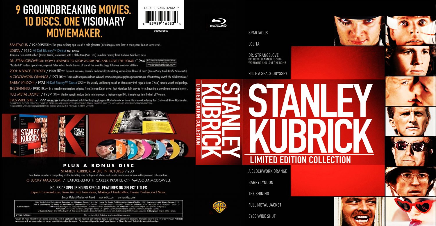 Stanley Kubrick Limited Edition Collection - Movie Blu-Ray Custom ...