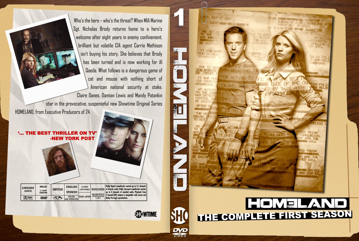 Homeland - Season 1 - Blu-ray, DVD VoD Trailer Deutsch