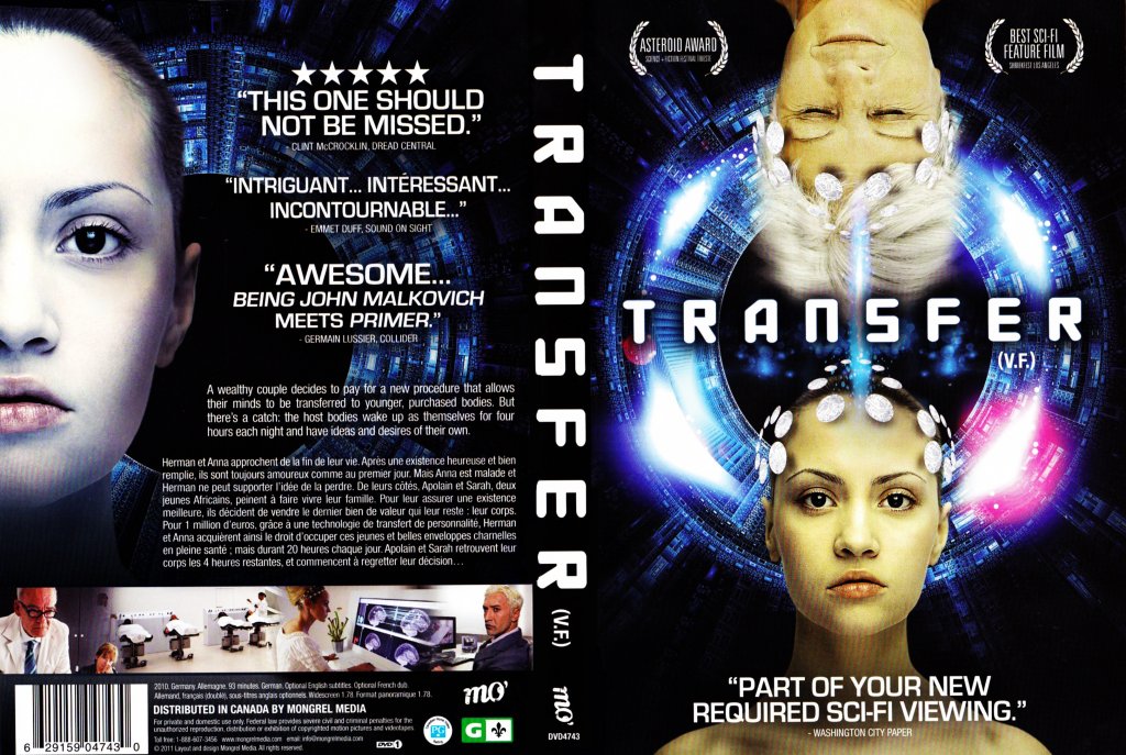 Transfer Movie DVD Scanned Covers Transfer English French DVD