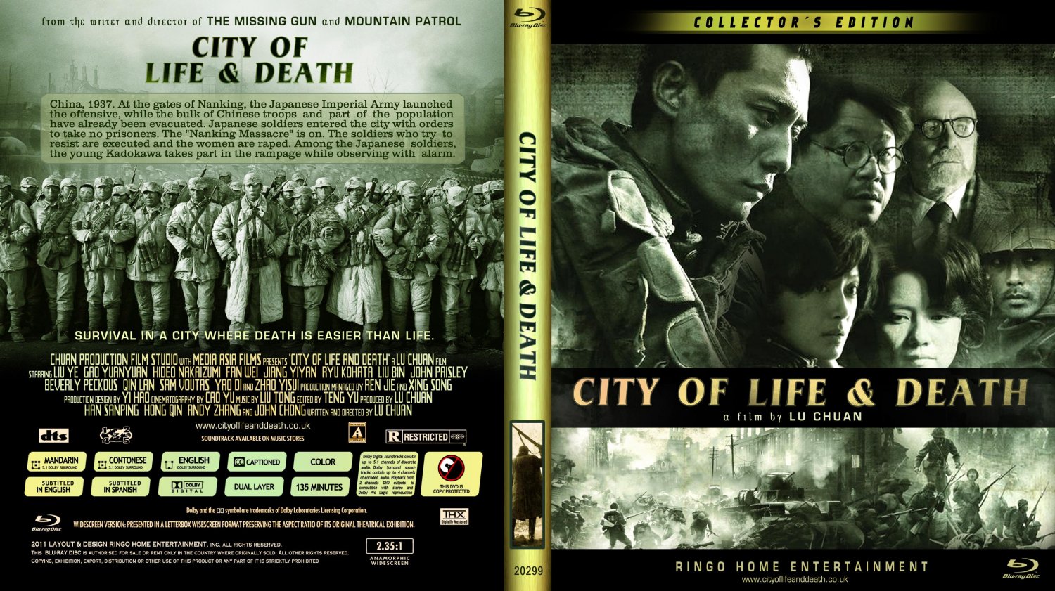 City Of Life And Death - Movie Blu-Ray Custom Covers