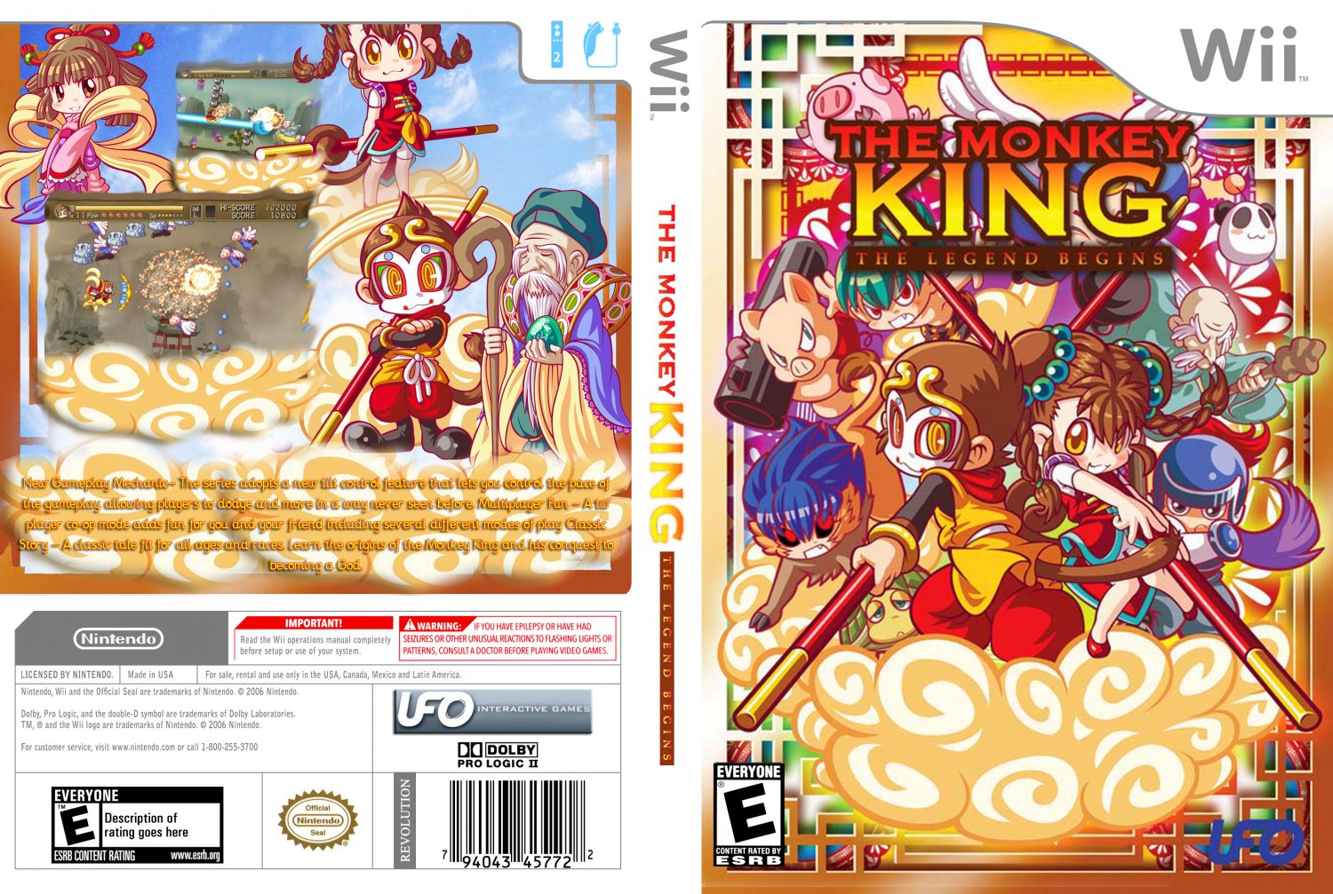 Wii The Monkey King: The Legend Begins NTSCScrub