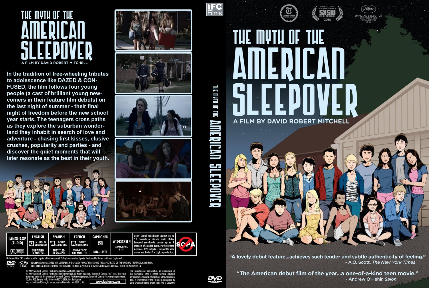 The Myth Of The American Sleepover Movie Dvd Custom Covers The Myth Of The American