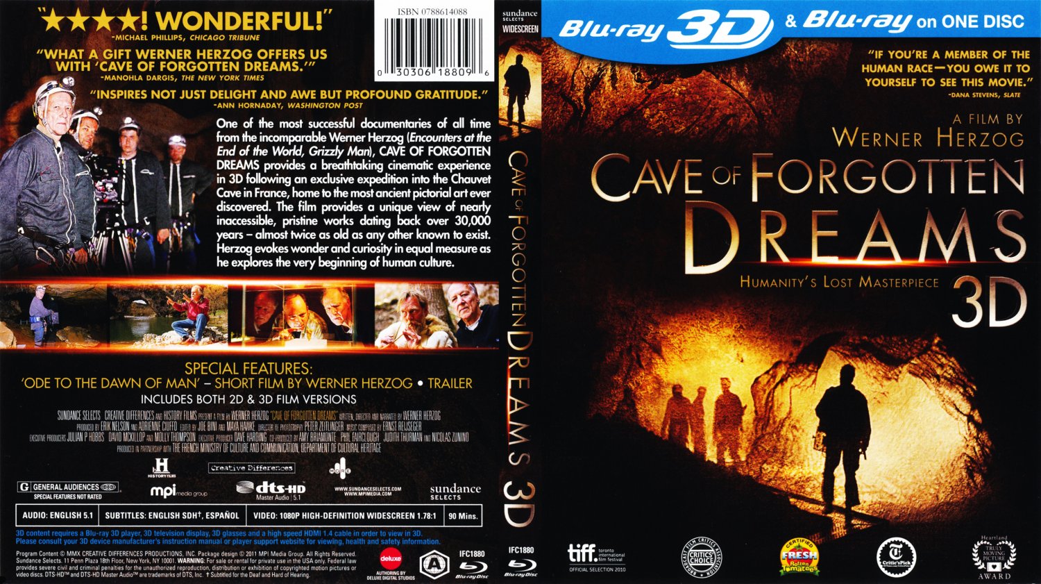 Cave Of Forgotten Dreams 3D - Bluray - TV Blu-Ray Scanned Covers - Cave ...