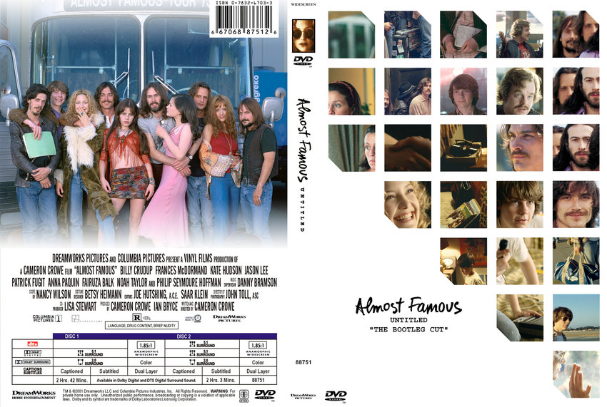 Almost Famous The Bootleg Edition Movie Dvd Custom Covers Almost Famous Bootleg Edition
