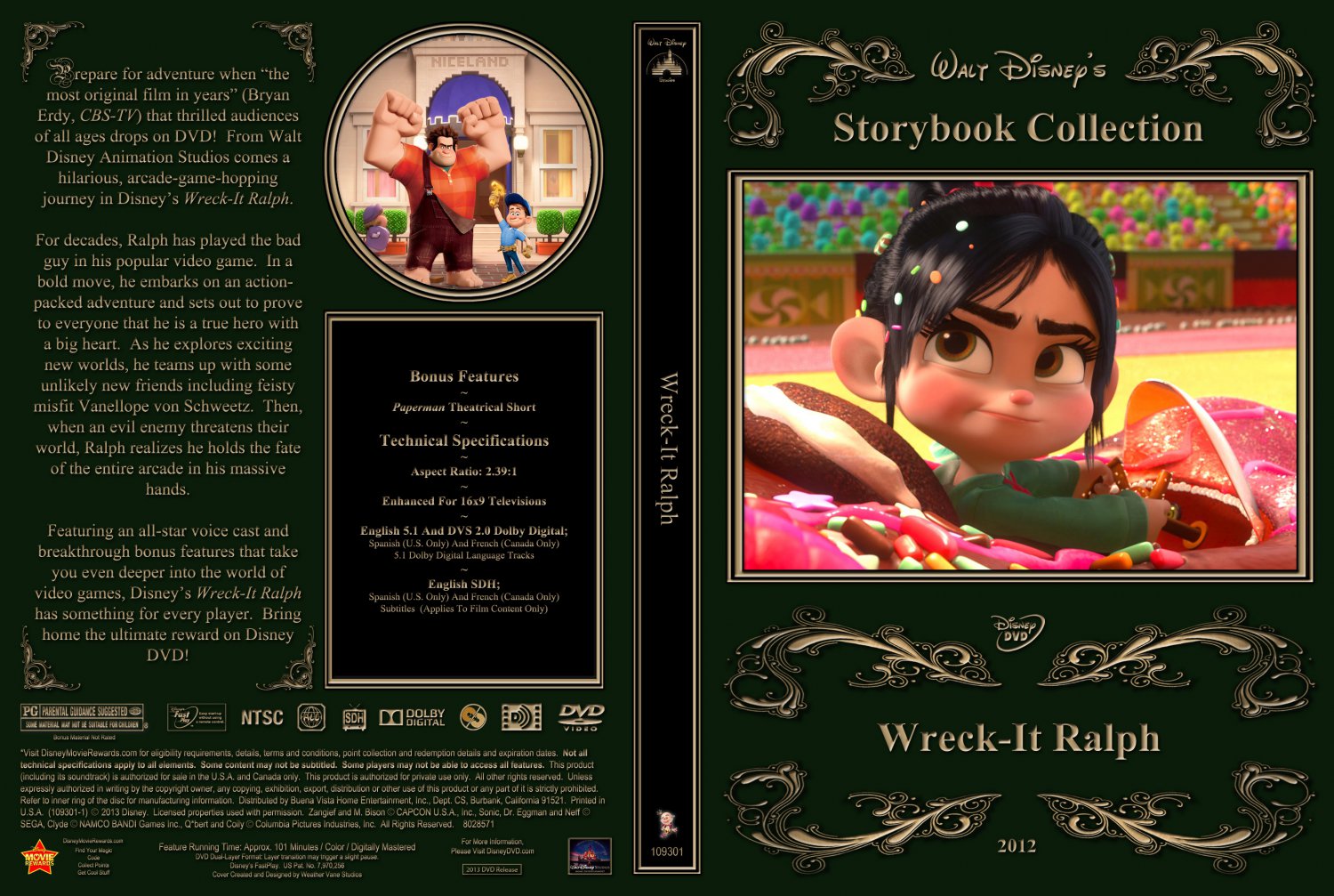 Wreck It Ralph Movie Dvd Custom Covers Wreckit Dvd Covers