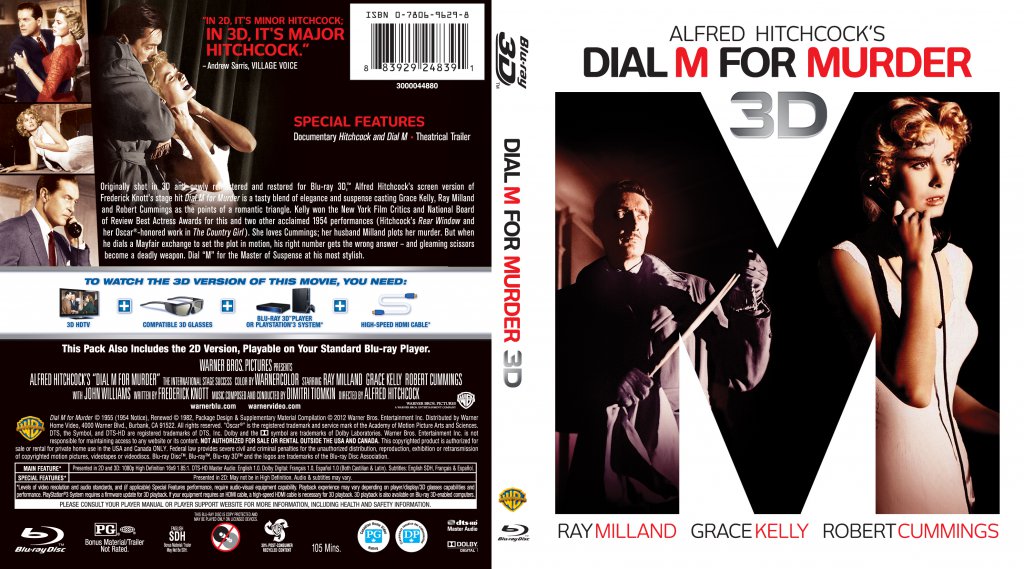 Dial M for Murder 3D Blu-ray