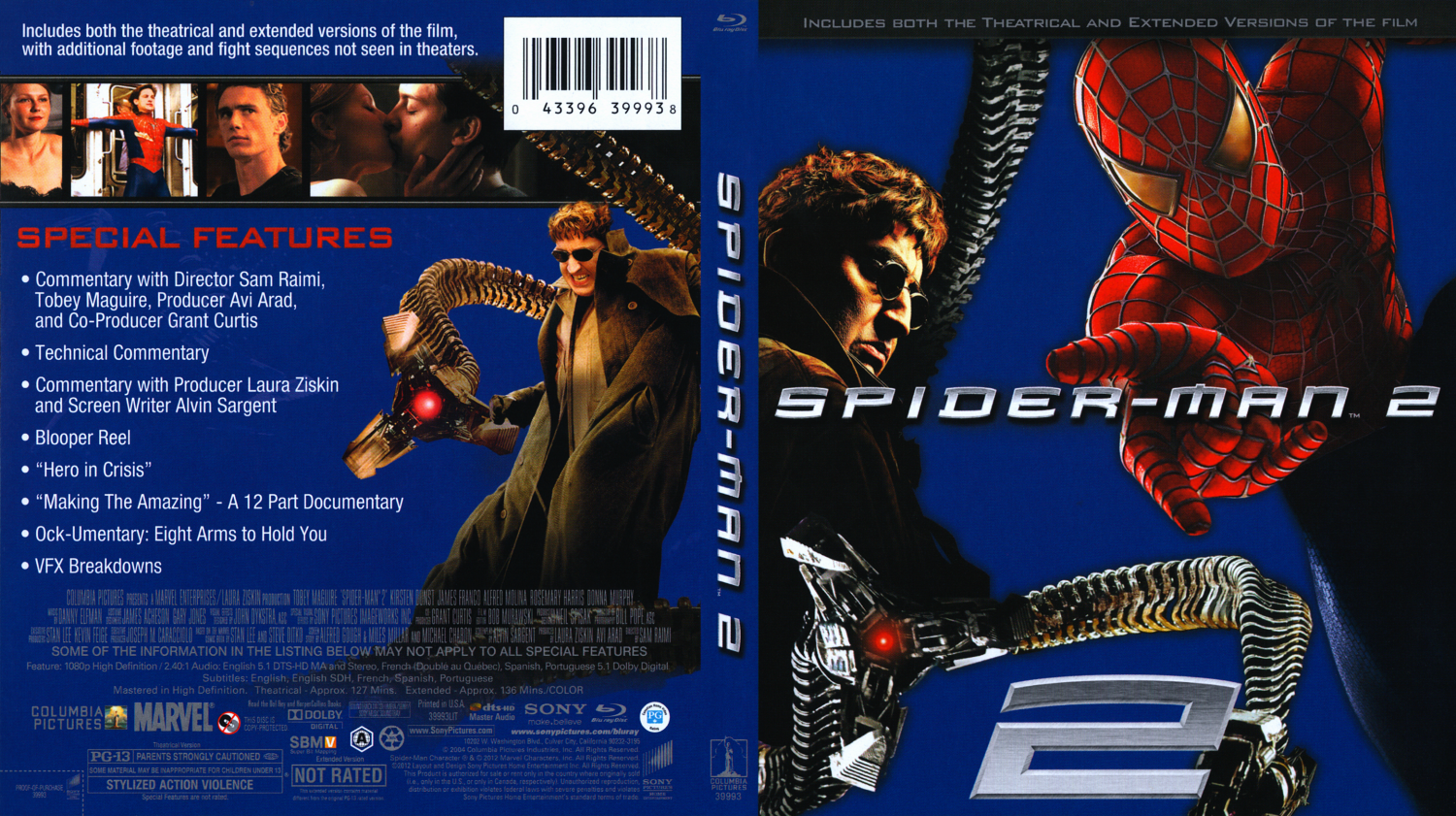 Spider Man Movie Blu Ray Scanned Covers Spider Man Dvd Covers