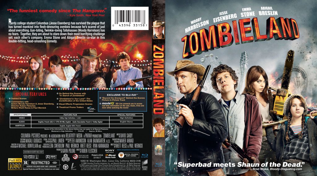 Zombieland - Movie Blu-Ray Scanned Covers - Zombieland - English ...