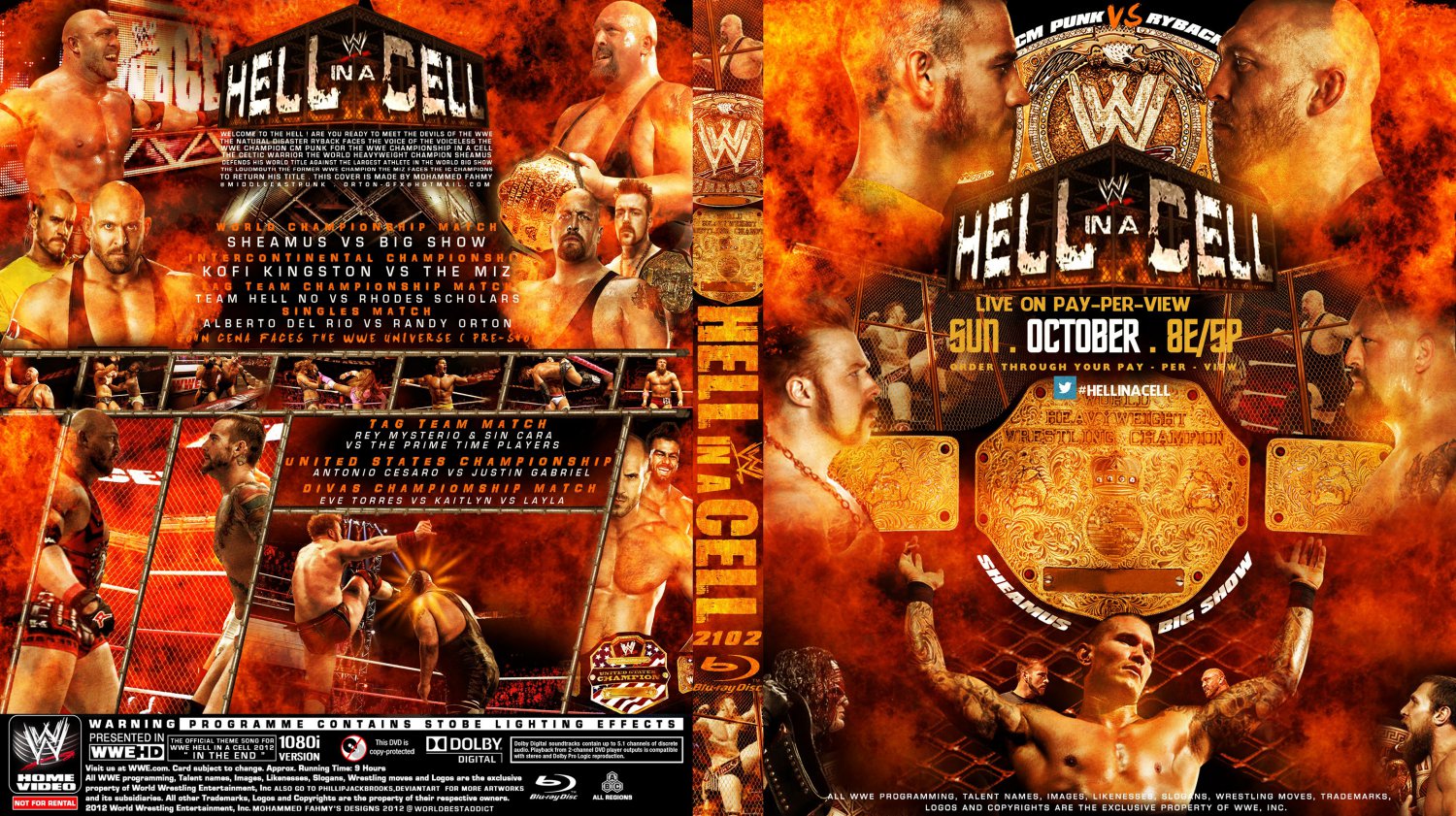 Hell In A Cell - TV Blu-Ray Custom Covers - WWE Hell In A Cell - Custom ...