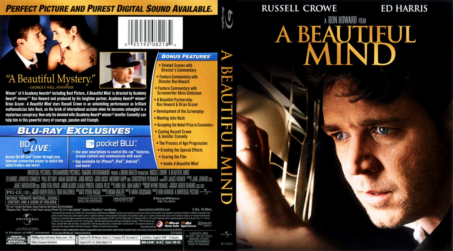 A Beautiful Mind - Movie Blu-Ray Custom Covers - A Beautiful Mind 2001 ...