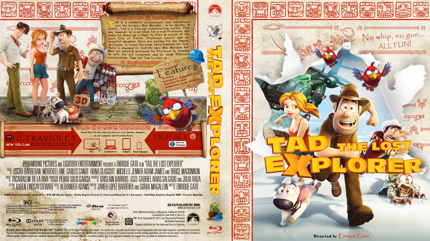 Tad The Lost Explorer - Movie Blu-Ray Custom Covers - Tad The Lost ...