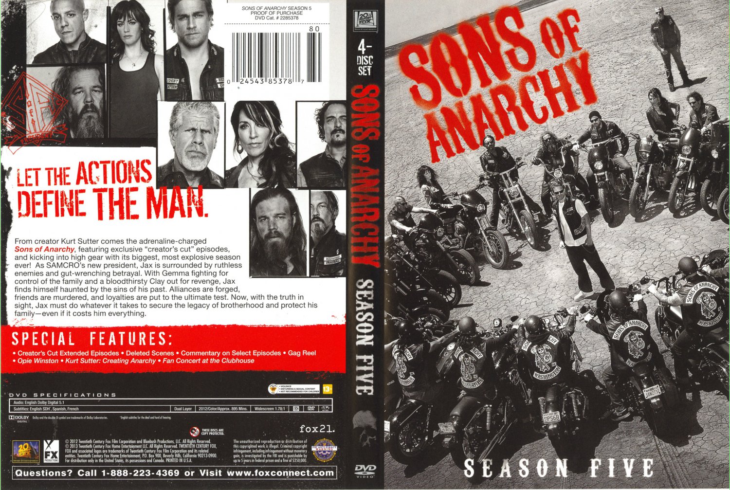 of anarchy sons of anarchy season 5 scanned cover date 10 31 2013 size .