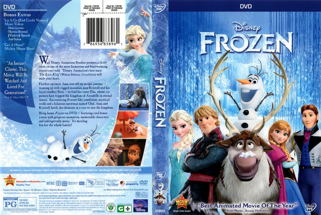 Frozen Movie Dvd Scanned Covers Frozen Front Dvd Covers