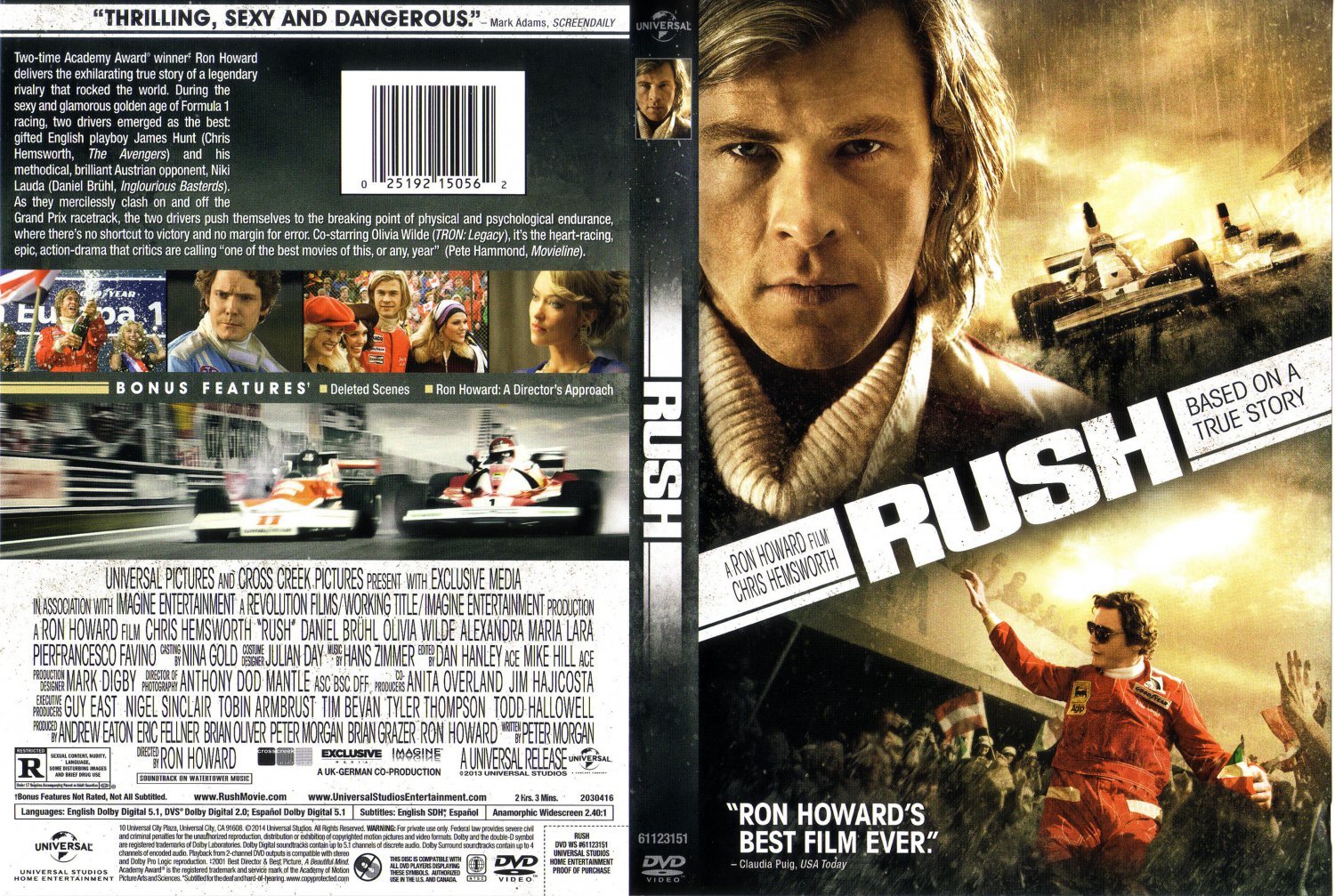 Rush Movie DVD Scanned Covers Rush Scanned Cover DVD Covers