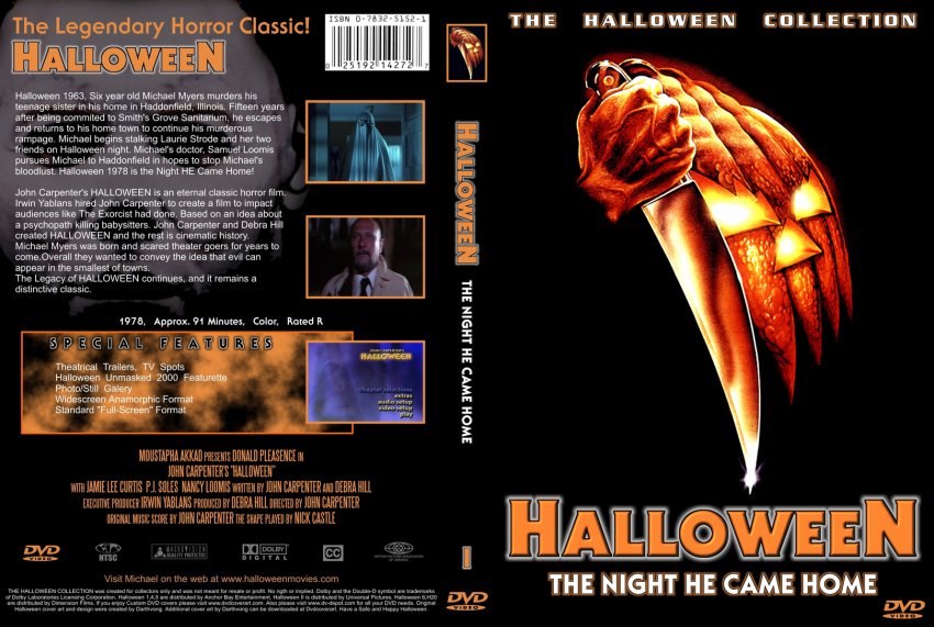 HalloweeN: THX Edition - Movie DVD Custom Covers - 5111Halloween 1 The Night He Came Home :: DVD 