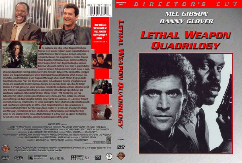 Lethal Weapon Quadrilogy - Movie DVD Custom Covers