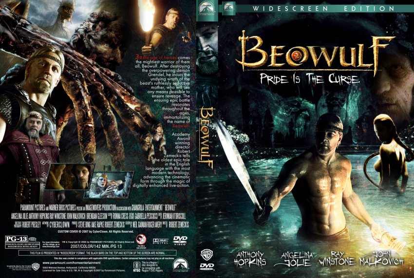 Beowulf Movie DVD Custom Covers Beowulf CyberClown 2 DVD Covers