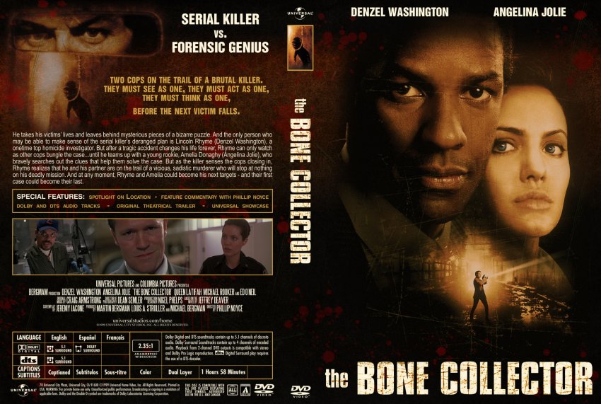 The Bone Collector DVD Cover - Movie DVD Custom Covers