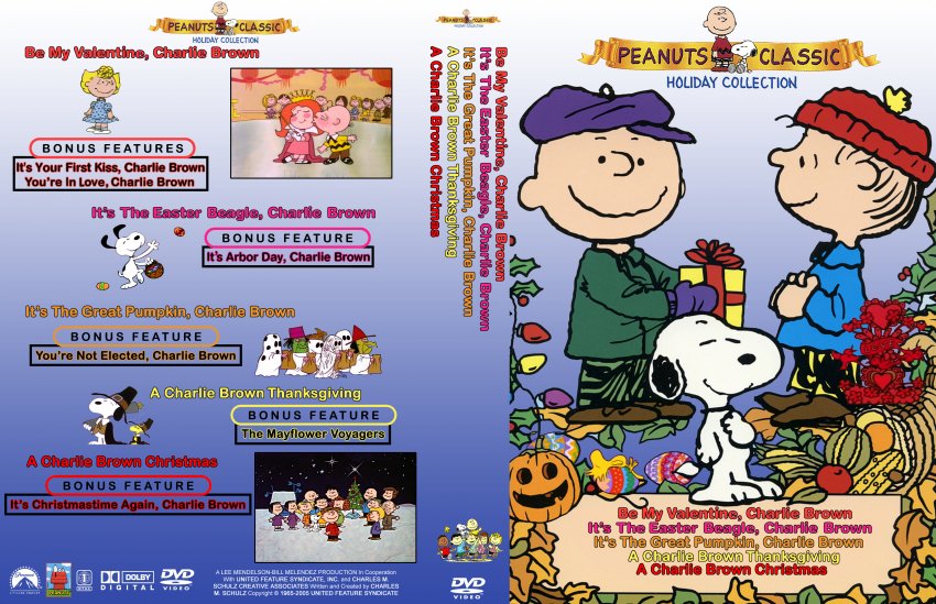 Peanuts Holiday Collection Movie DVD Custom Covers peanutsHoliday