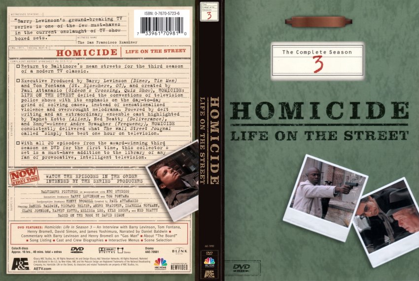 Homicide Life on the Street - The Complete Season 3 movie