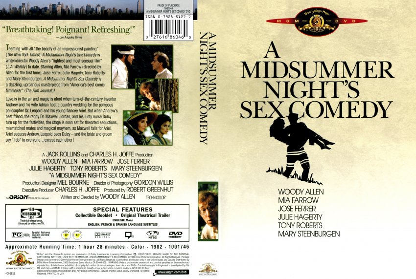 A Midsummer Nights Edy Movie Dvd Scanned Covers