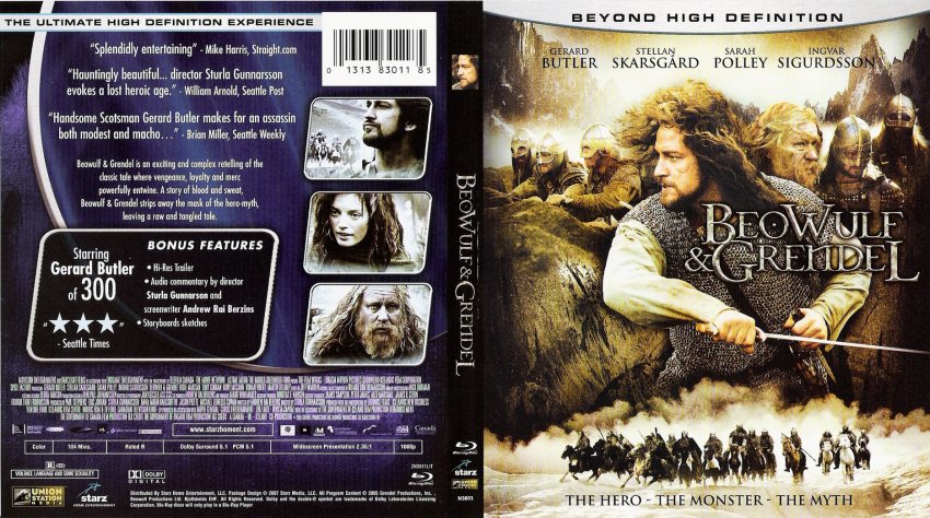 Beowulf And Grendel Movie Blu Ray Scanned Covers Beowulf And