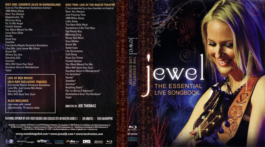 Jewel: The Essential Live Songbook (Blu-ray scan) - Movie Blu-Ray