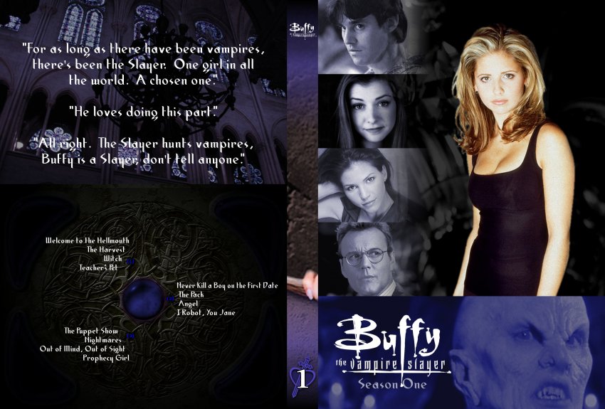 Buffy Season 1 Tv Dvd Custom Covers 1934buffy The Vampire Slayer Season 1 Dvd Covers