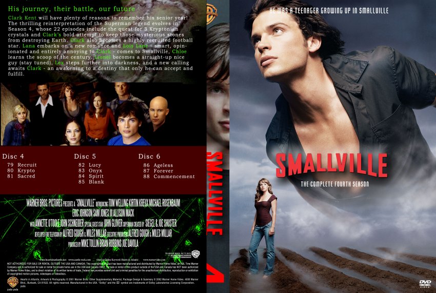 Smallville Season 4: Vol 2 - TV DVD Custom Covers - 2161smallville S4 ...