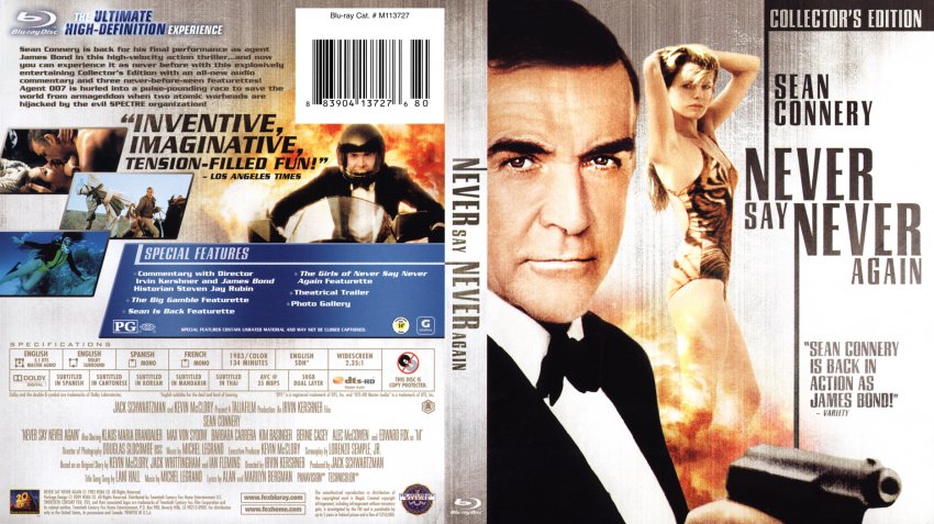 never say never again dvd cover