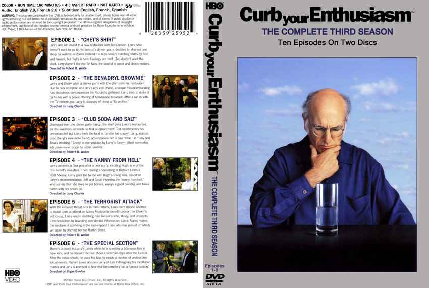 Curb Your Enthusiasm Season 3 Disc 1