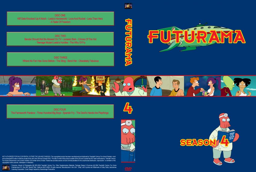 Futurama Season 4 - TV Cartoon Collection