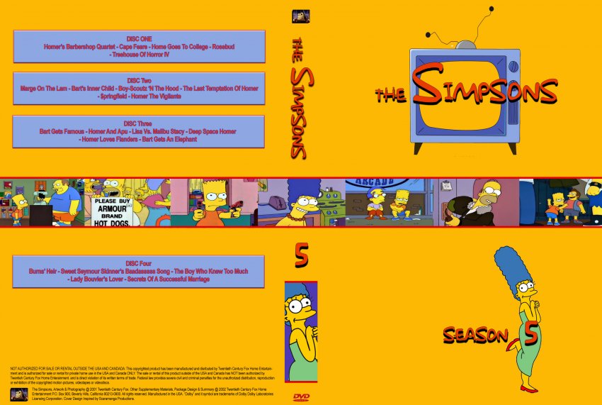 The Simpsons Season 5-TV Cartoon Collection