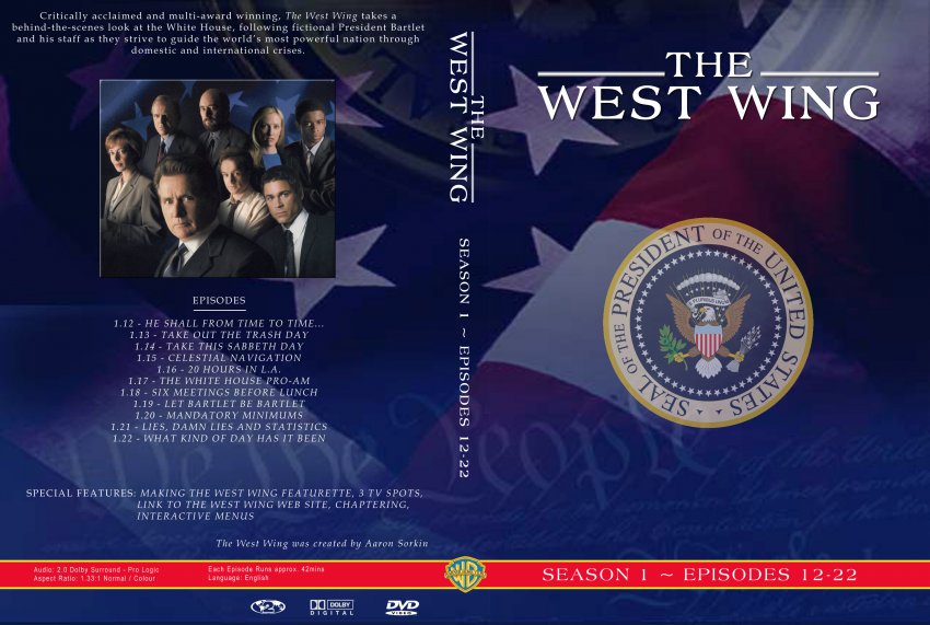 The West Wing Series 1 Episodes 12-22