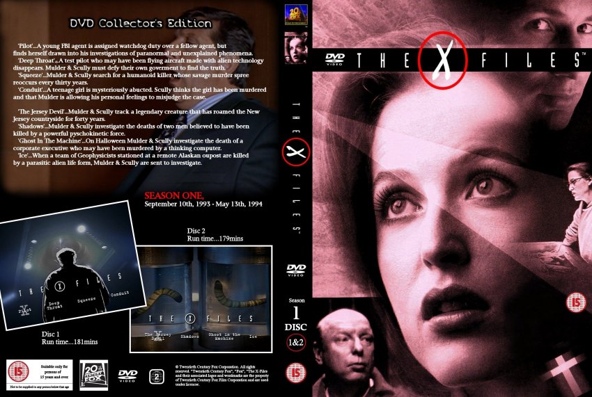 X Files Season 1 Disc 1 & 2
