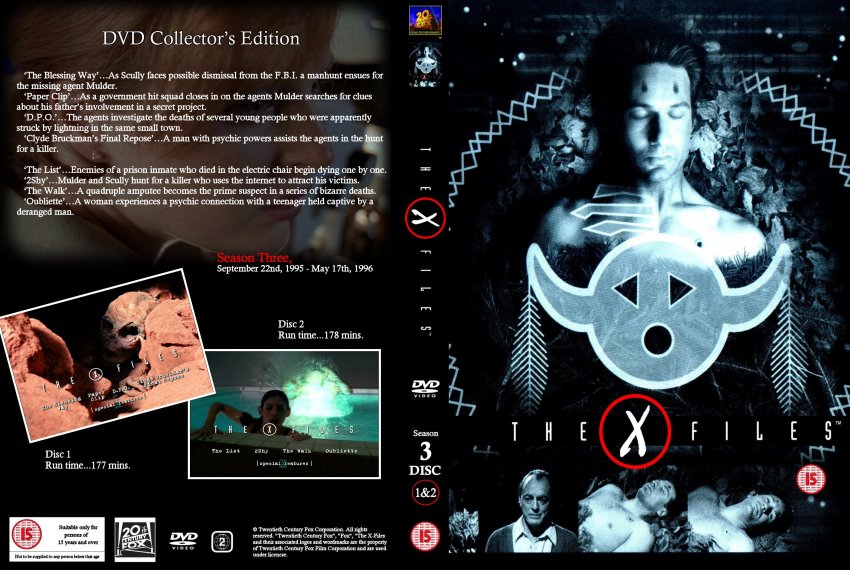 X Files Season 3 Disc 1 & 2
