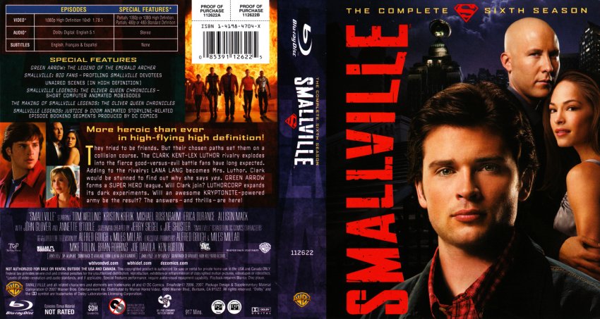 Smallville - Season 6 - Movie Blu-Ray Scanned Covers - Smallville ...