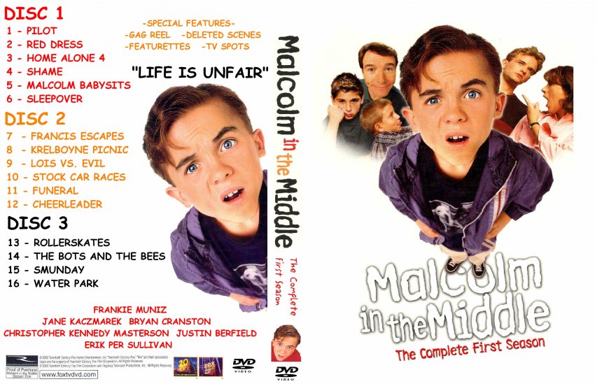 Malcolm In The Middle Season 1 Tv Dvd Custom Covers 509malcolm3